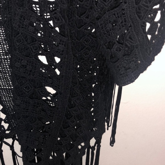 Forever 21 Black Bohemian Crochet Cardigan - Picture 5 of 8